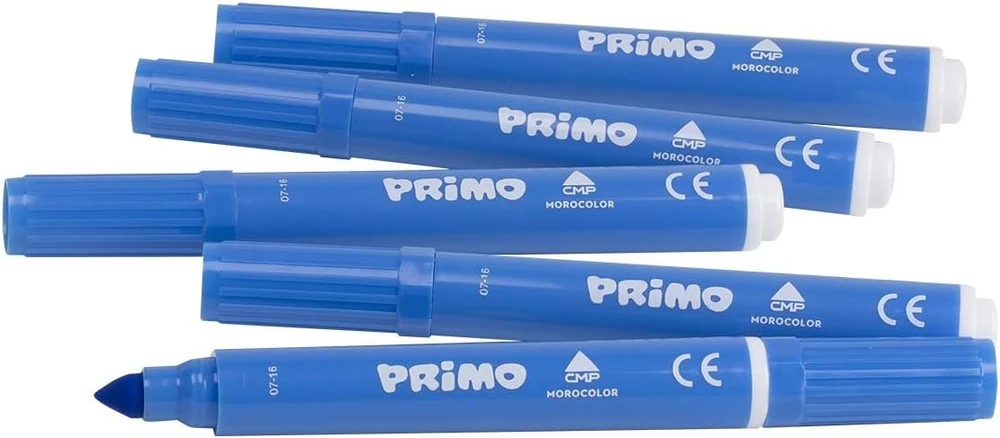 Primo P621bpj60 įvairių spalvų jumbo pluošto flomasteriai (60 vnt.)