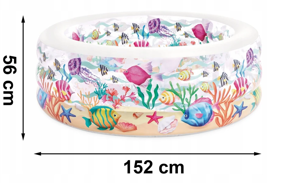 Pripučiamas baseinas vaikams Intex 58480, 152x56 cm