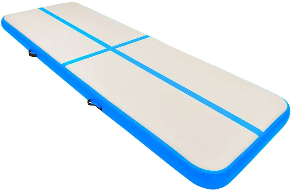 Pripučiamas gimnastikos kilimėlis, mėlynas, 300x100x20cm, PVC