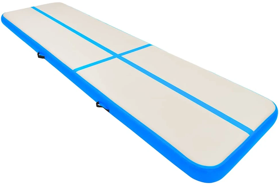 Pripučiamas gimnastikos kilimėlis, mėlynas, 700x100x20cm, PVC