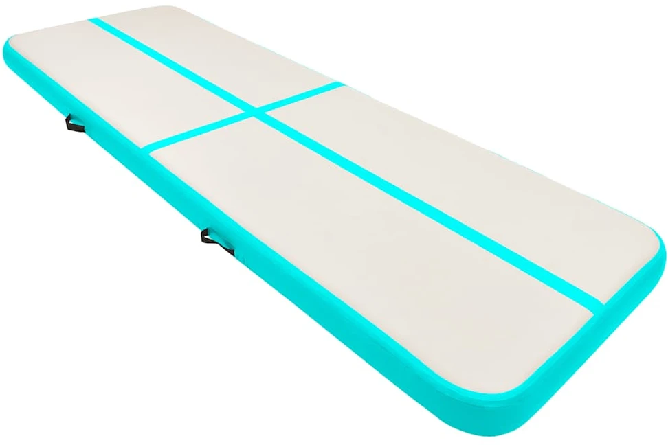 Pripučiamas gimnastikos kilimėlis, žalias, 300x100x20cm, PVC