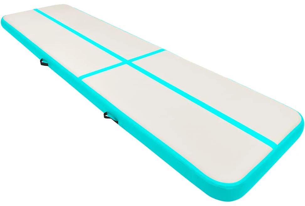 Pripučiamas gimnastikos kilimėlis, žalias, 700x100x20cm, PVC