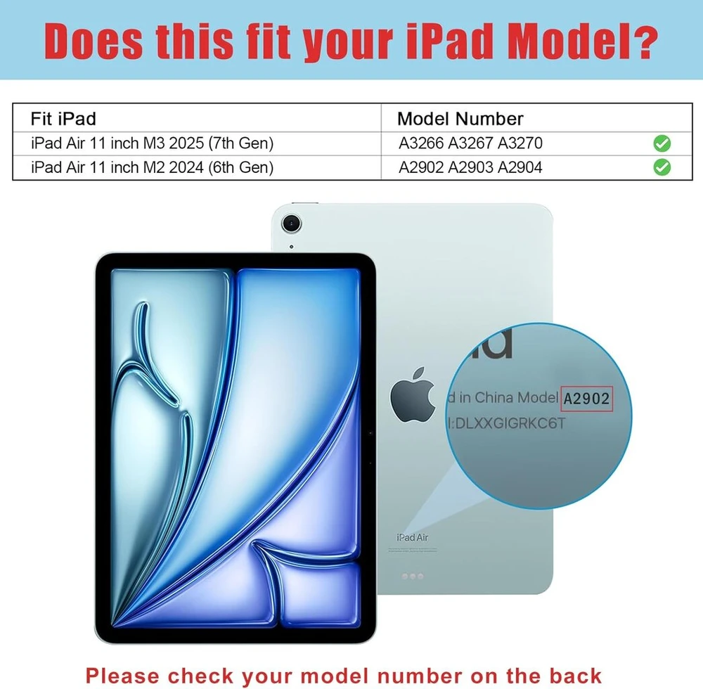 Procase 2 vnt. ekrano apsaugų, skirtų Ipad Air 11 colių 2025 M3/2024 M2 + 2 vnt. kameros objektyvo apsaugų, tinkančių Ipad spalvoms, 9h grūdintas apsauginis stiklas, skirtas Ipad Air 11 colių 2025 M3 / 2024 M2