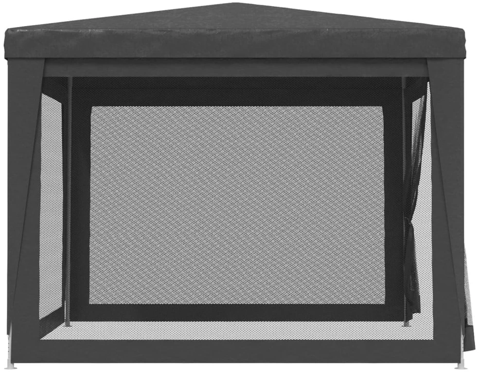 Proginė palapinė su 4 sienomis, antracito, 3x3m, HDPE