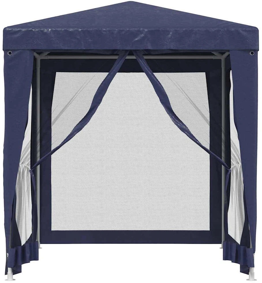 Proginė palapinė su 4 tinklinėmis sienomis, mėlyna, 2x2m, HDPE