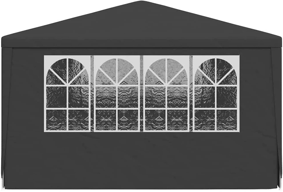 Proginė palapinė su šoninėmis sienomis, antracito, 4x6m, 90g/m²