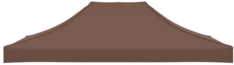 Proginės palapinės stogas, rudos spalvos, 4x3m, 270 g/m²