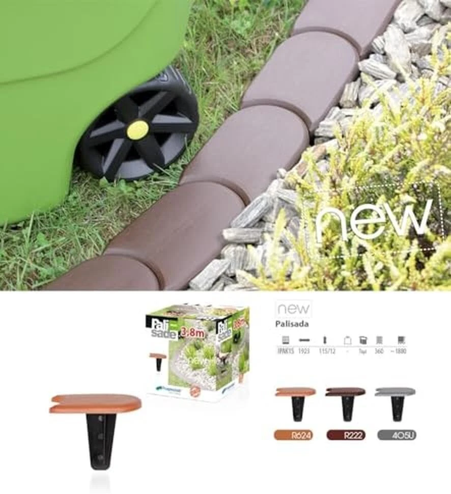 Prosper Plast Ipak1-405u 382.7 x 11.5 cm "plaska" akmens imitacijos tvorelė - pilka (32 vnt.)