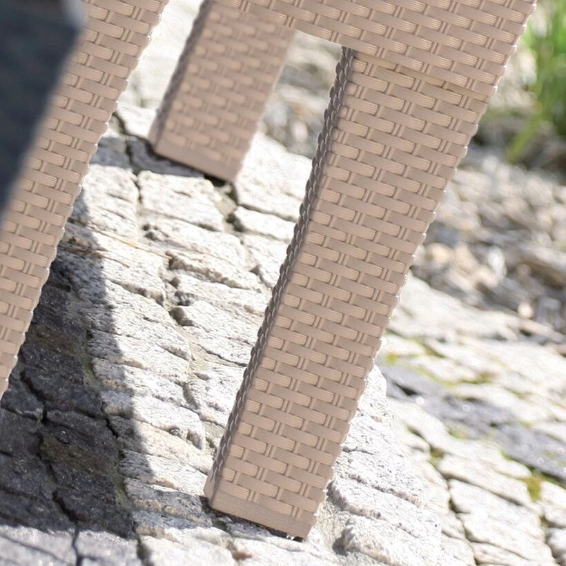 Prosperplast Gėlynas Rato Case High 80cm antracito spalvos su kojelėmis