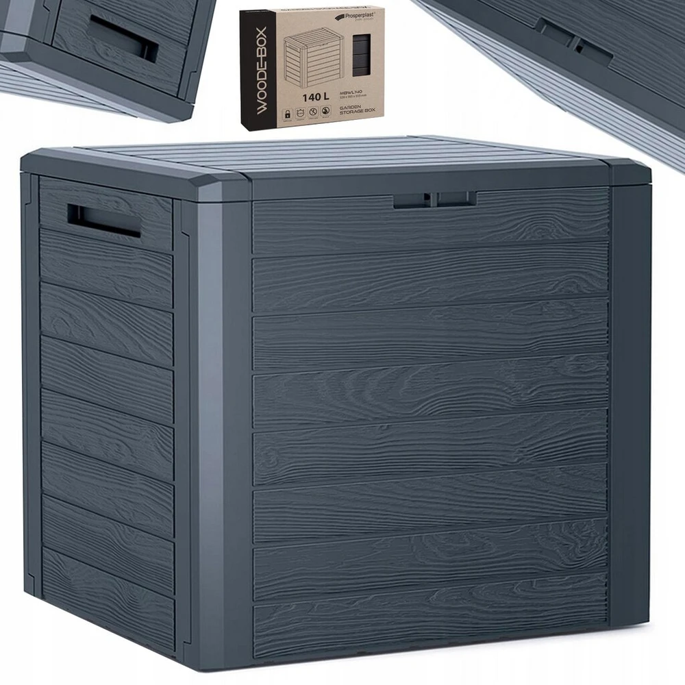 Prosperplast Woodebox 140l Antracito Sodo Dėžė