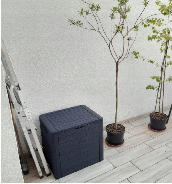 Prosperplast Woodebox 140l Antracito Sodo Dėžė