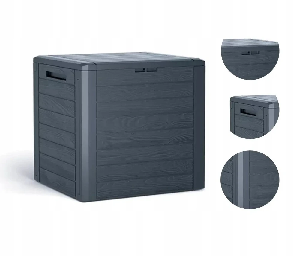 Prosperplast Woodebox 140l Antracito Sodo Dėžė