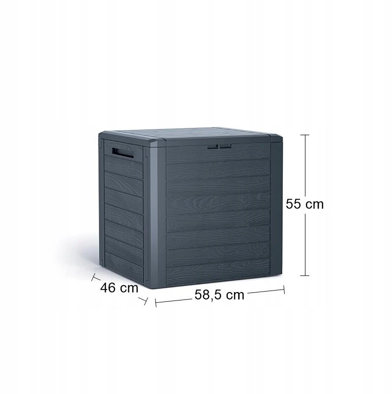 Prosperplast Woodebox 140l Antracito Sodo Dėžė
