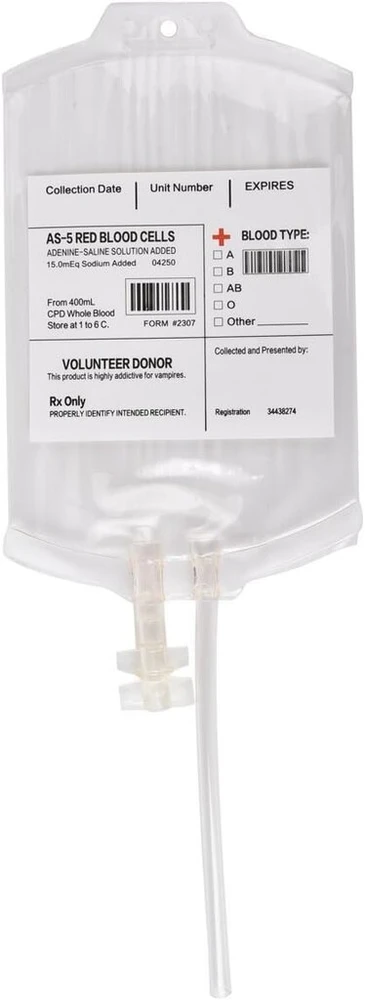 Protastic 5 x kraujo maišelių iv lašelinės gėrimų indai, idealūs teminiams siaubo Helovino vakarėliams drakulos/vampyro tema - 350 ml vakarėlio dovanų gėrimų puodeliai