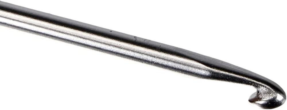 Prym nėrimo vąšeliai vilnai be rankenos, aliumininiai, sidabro spalvos, 14 cm, 3.00 mm
