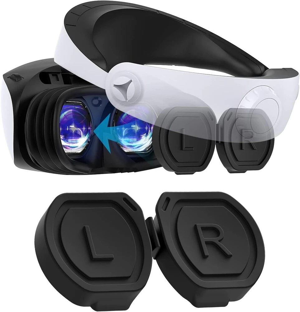 Ps vr2 objektyvo dangtelis silikoninis apsauginis dangtelis, skirtas playstation vr2 akiniams, lengvai plaunamas ir džiovinamas ore, atsparus dulkėms, įbrėžimams ir riebalams, lengvas priedas, skirtas playstation vr2 objektyvui