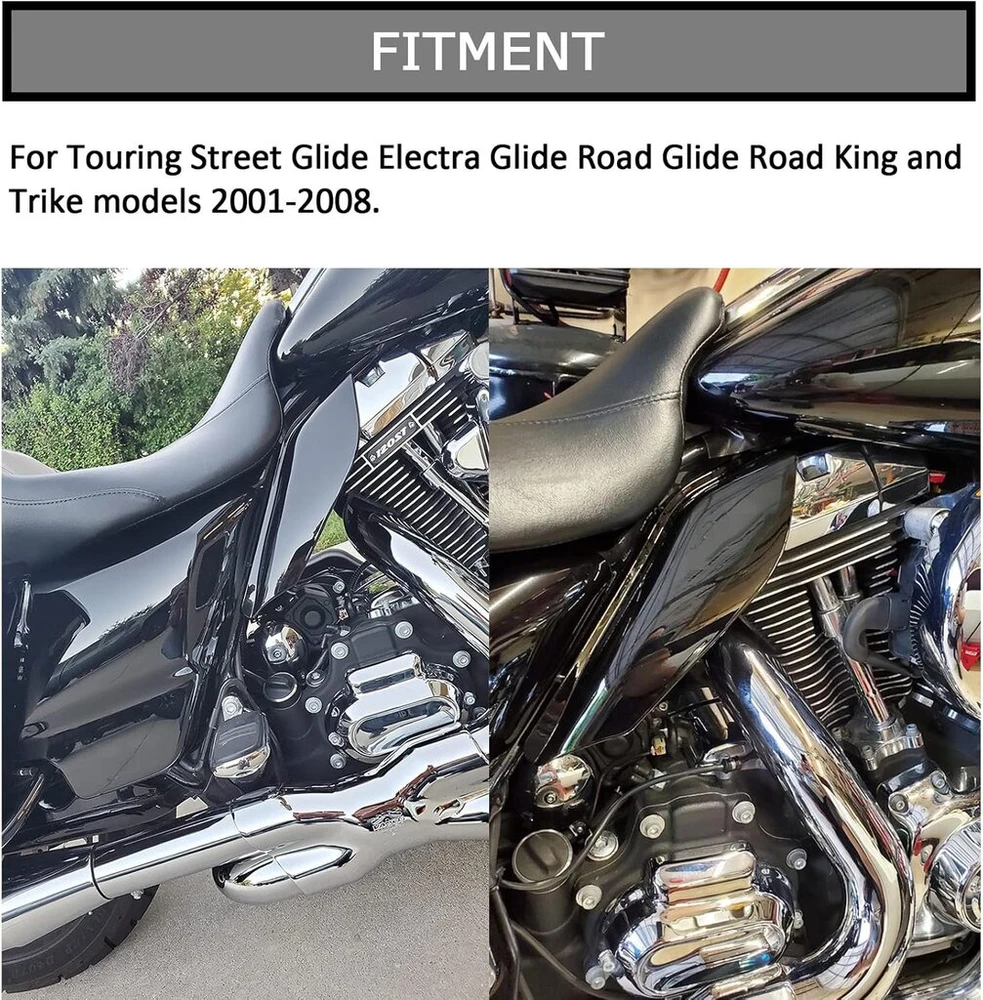 Psler® motociklo oro šilumos deflektorius, karščiui atspari plokštė, skirta touring street electra glide road king 2001-2008