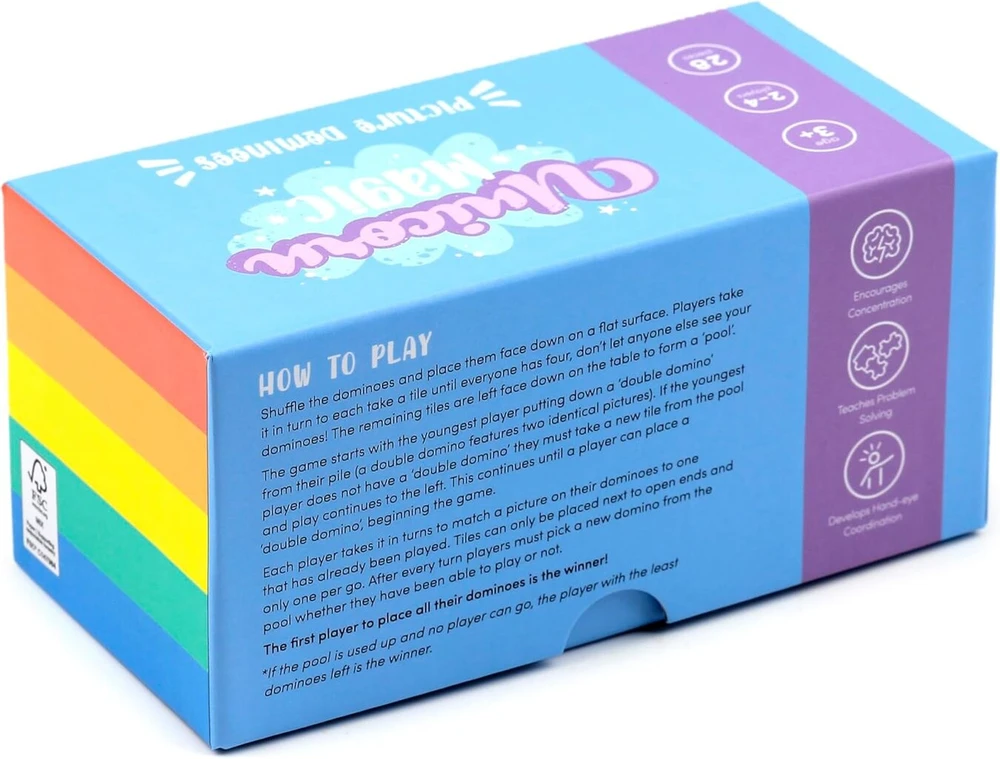 Puckator Unicorn Magic domino žaidimas