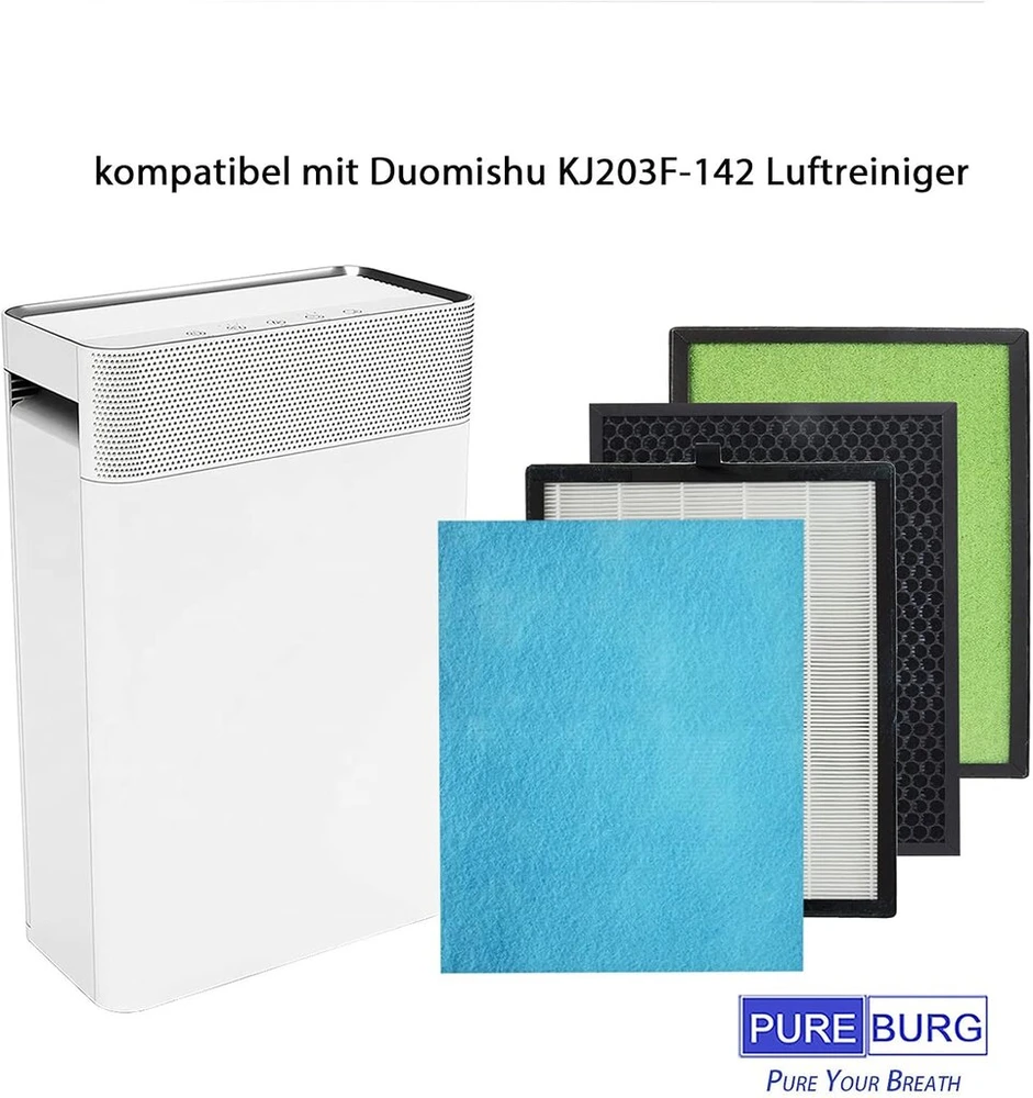 Pureburg Filtrai oro valytuvams Duomishu Kj203f-142, Acekool Af1