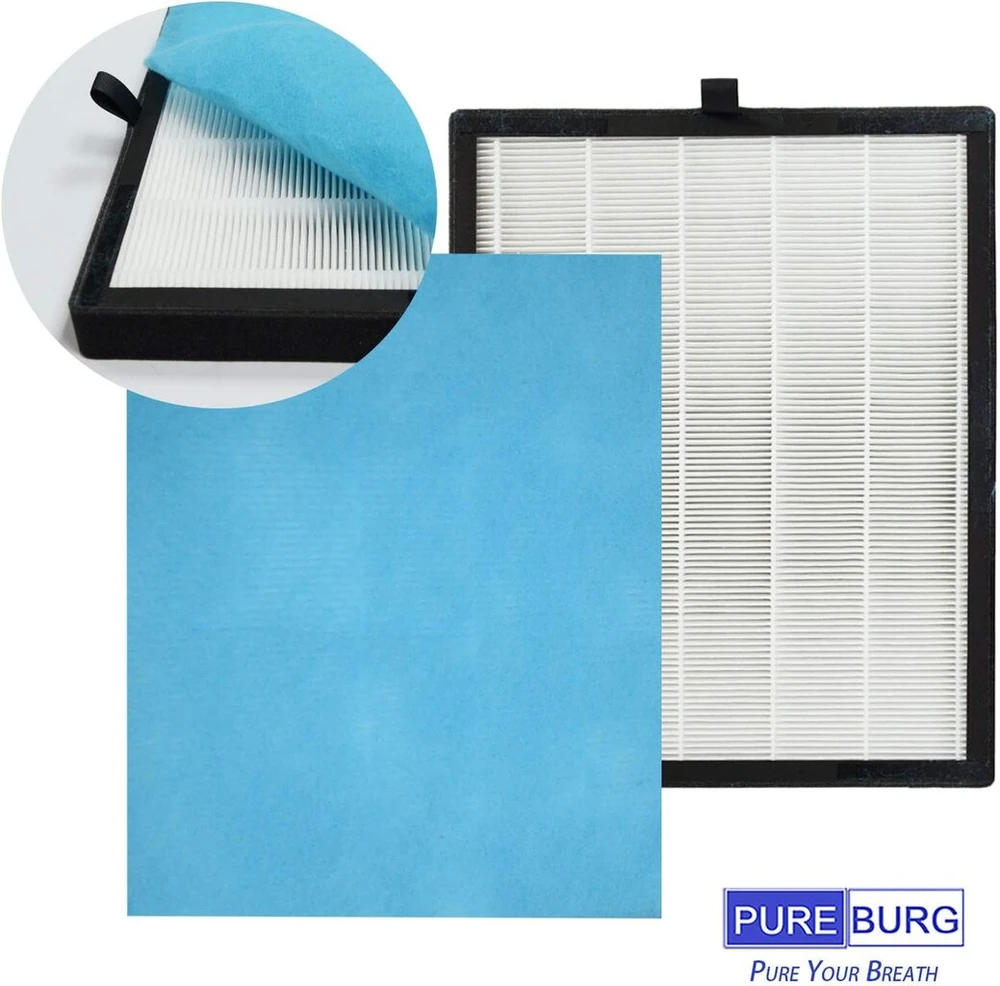 Pureburg pakaitinis filtras, suderinamas su Unbeaten Pets 300, Kj210f-142, Kj203f-142, 142c, 142w, 142 oro valytuvu, H13, 2 vnt.
