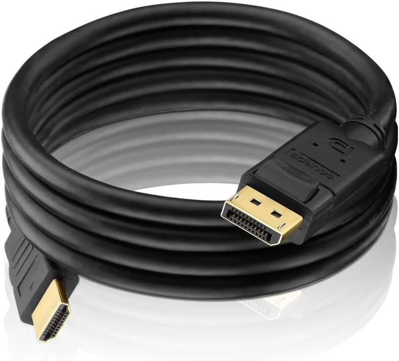 Pureinstall Pi5100-020 Displayport į Hdmi kabelis, 2m, juodas