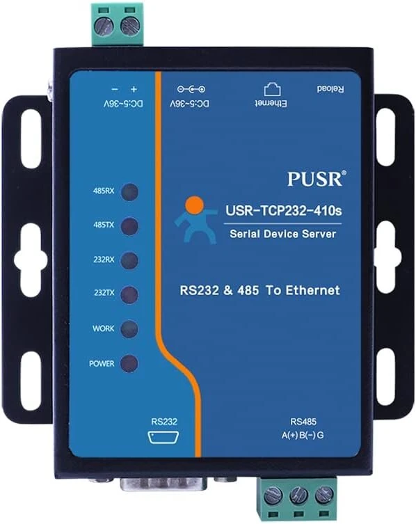 Maršrutizatorius Pusr Rs232 Rs485 Modbus Rtu į Modbus Tcp šliuzą serijinis į ethernet keitiklis Usr-tcp232-410s