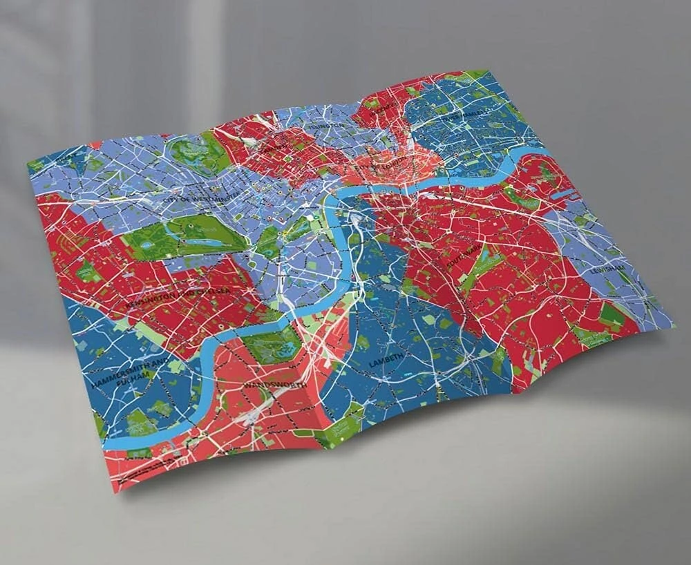 Puzzlemap Londono žemėlapio dėlionė City Map Xxl 500 dalių su brošiūra ir lankstoma kortele 68 x 48 cm Motyvo dydis Kelionių vadovas Dovana Suvenyras