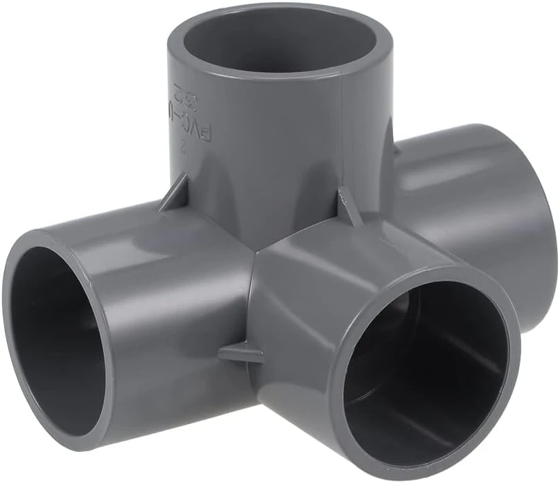 Pvc 4 krypčių jungtis, 32 mm, 5 vnt.
