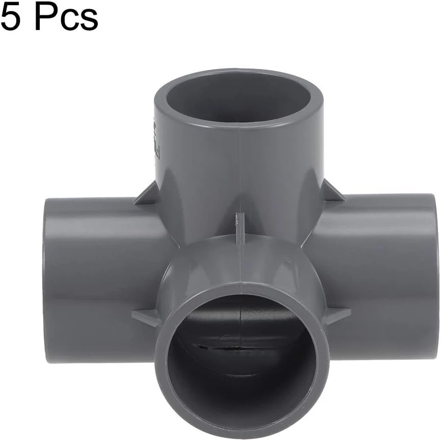 Pvc 4 krypčių jungtis, 32 mm, 5 vnt.