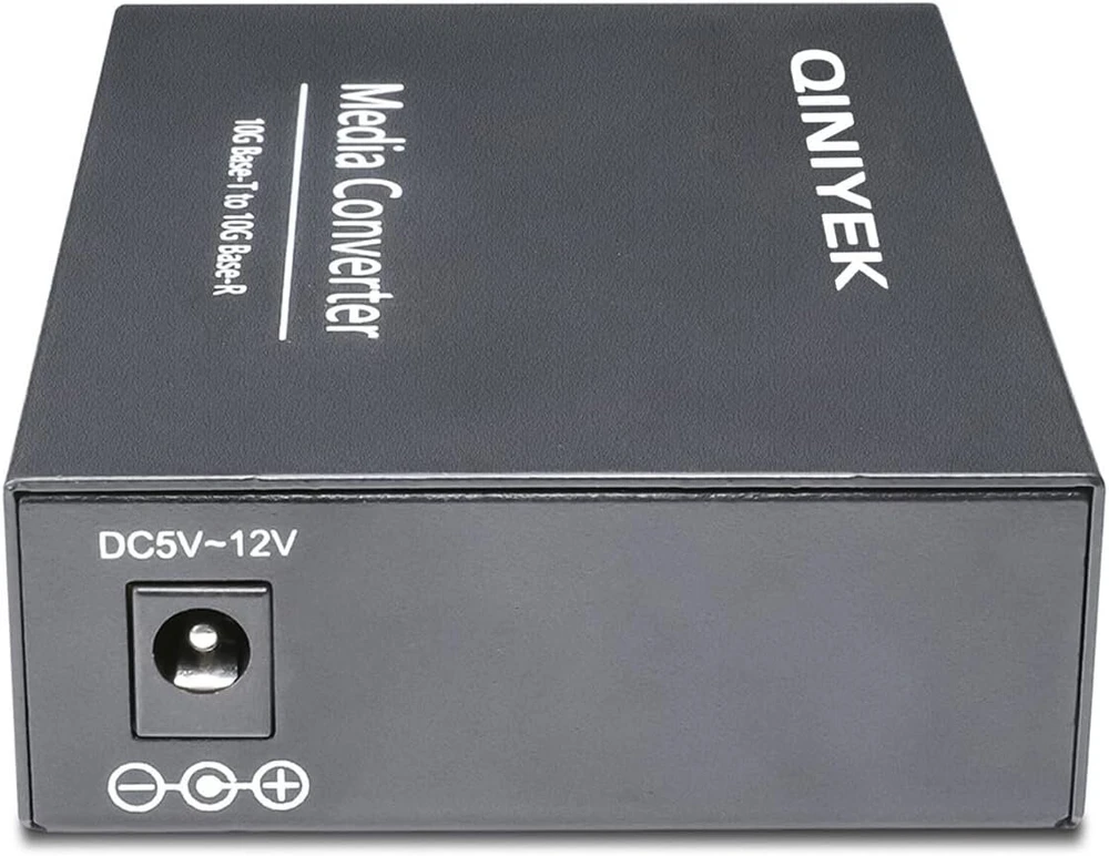 Qiniyek 10gb ethernet fiber media konverteris, 10g fiber ethernet konverteris su 1 x Rj45 10gbe prievadu į 1 x 10gbe Sfp+ prievadą