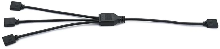 Qwork 5v Argb Splitteris: 1 į 3, 30cm, Cpu aušintuvams ir ventiliatoriams
