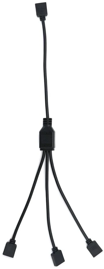 Qwork 5v Argb Splitteris: 1 į 3, 30cm, Cpu aušintuvams ir ventiliatoriams