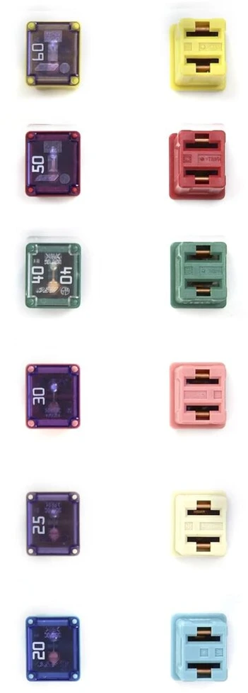 Qwork Mini Automobilio Saugikliai (12 vnt.) - 20a-60a