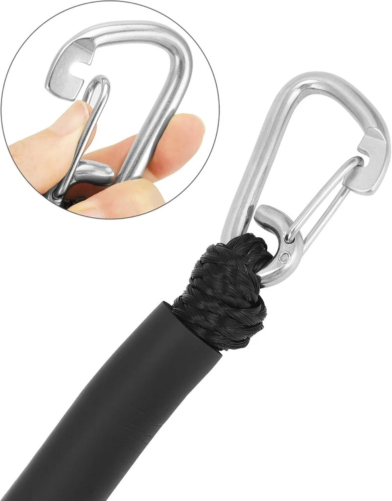 Qwork Valties Dokavimo Lynai su Karabinu, 16mm, 122-168cm, 1000kg
