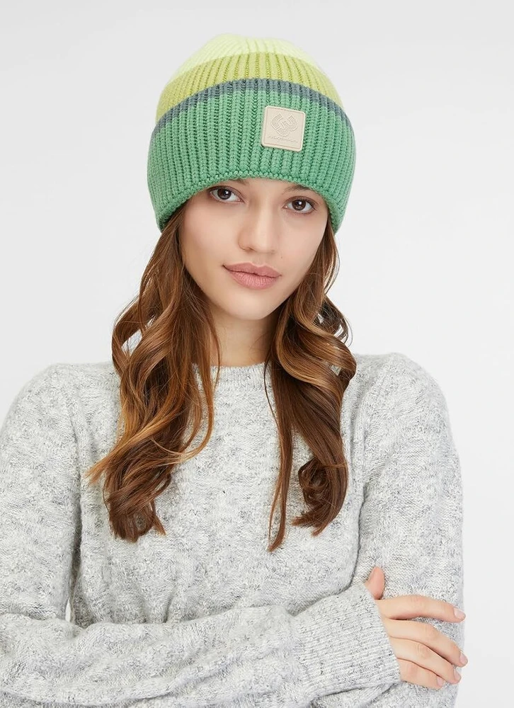 Ragwear moteriška megzta kepurė Greety šilta madinga megzta dryžuota žieminė kepurė