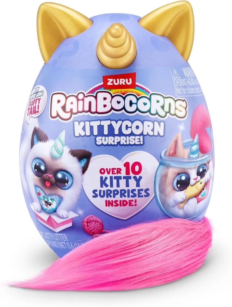 Rainbocorns Kittycorn 3 Astrid minkštas žaislas su staigmenomis