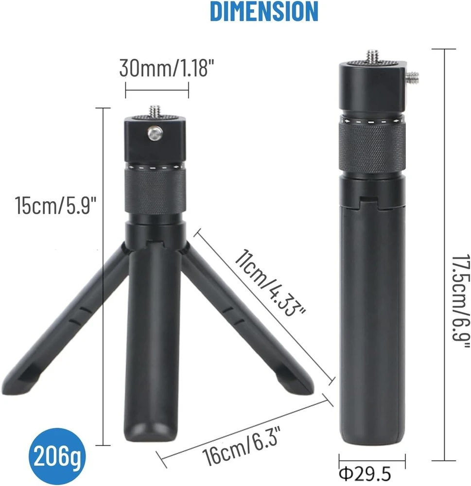 Rankena su prailgintuvu 360° sukimas Insta360 kameroms