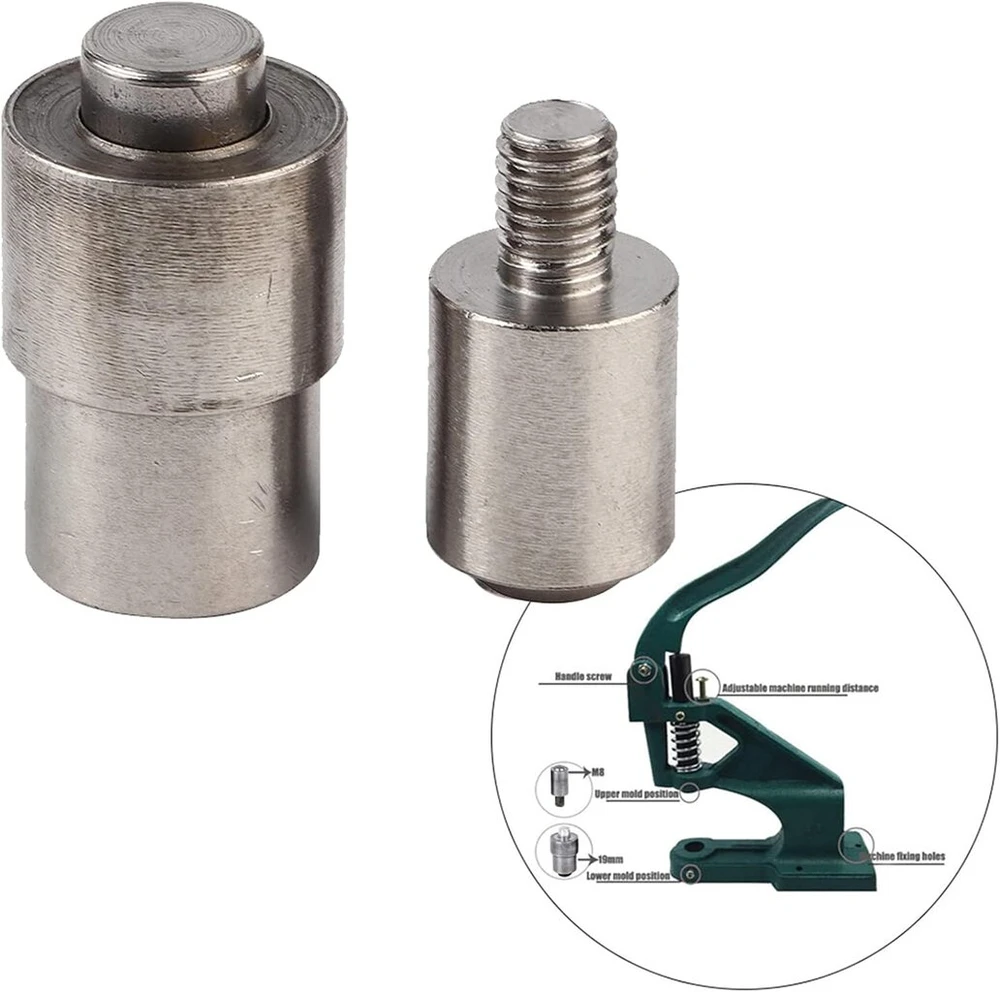 Rankinis presas įvorėms ir perforavimo įrankis, „pasidaryk pats“ oro slėgio sagties montavimas, drabužių priedams (10,0 mm), 10,0 mm