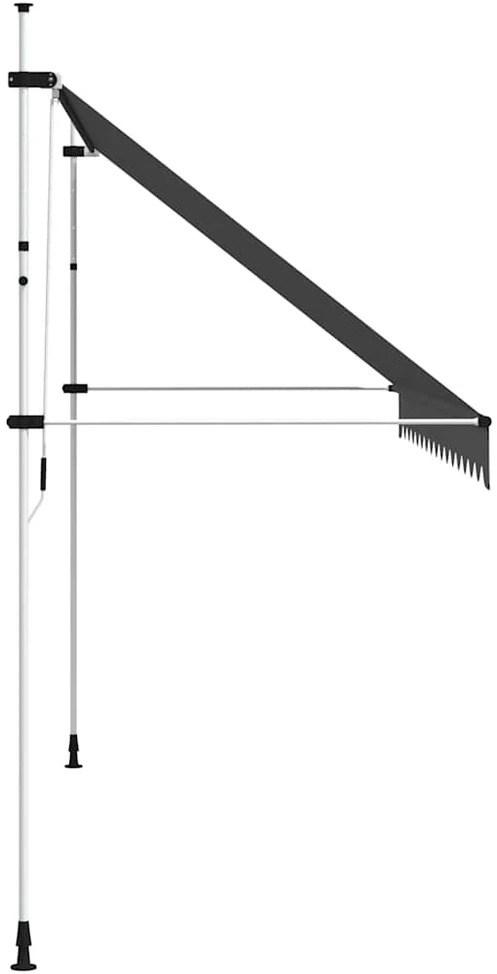 Rankiniu būdu ištraukiama markizė, antracito spalvos, 400cm