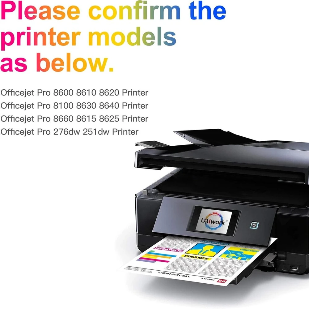 Rašalo kasetės Hp 950xl 951xl suderinamos su Officejet Pro 8600 serija