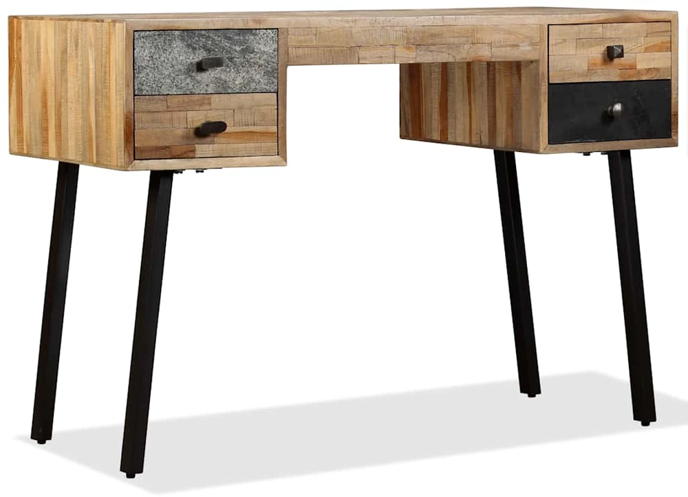 Rašomasis stalas, perdirbta mediena, 110x50x76cm