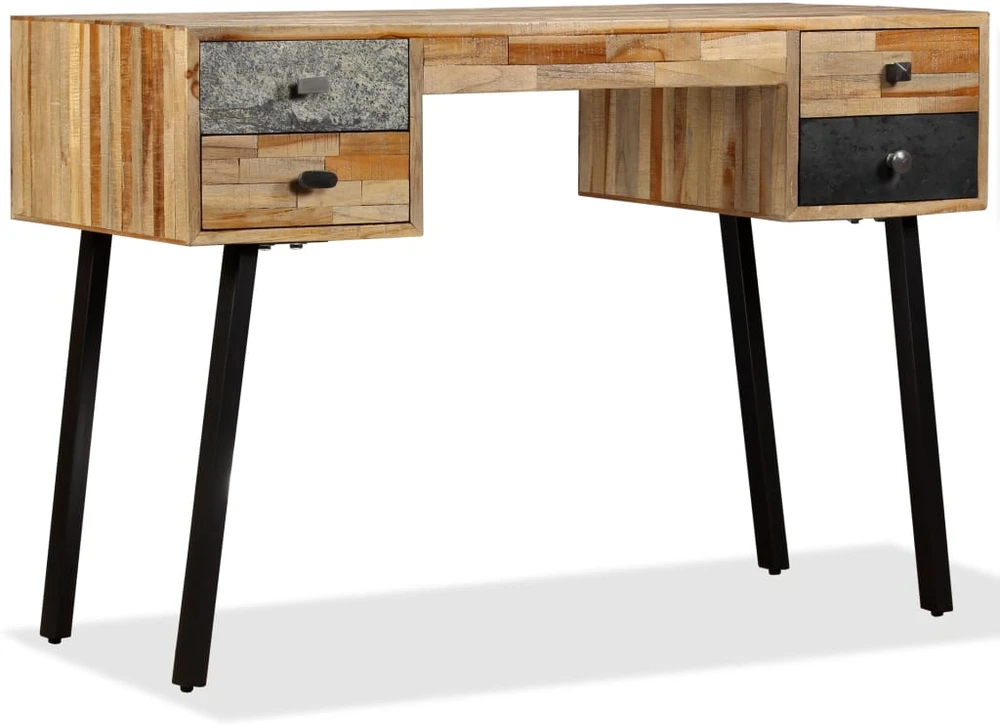 Rašomasis stalas, perdirbta mediena, 110x50x76cm