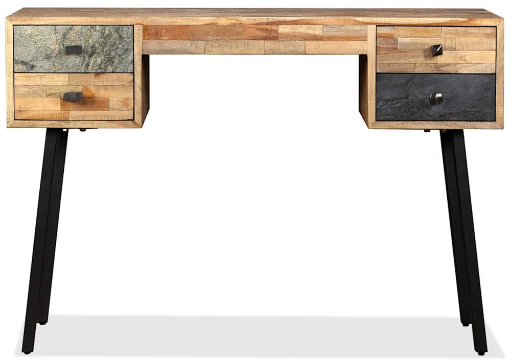 Rašomasis stalas, perdirbta mediena, 110x50x76cm
