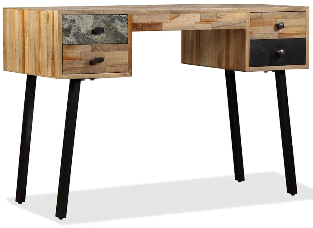 Rašomasis stalas, perdirbta mediena, 110x50x76cm
