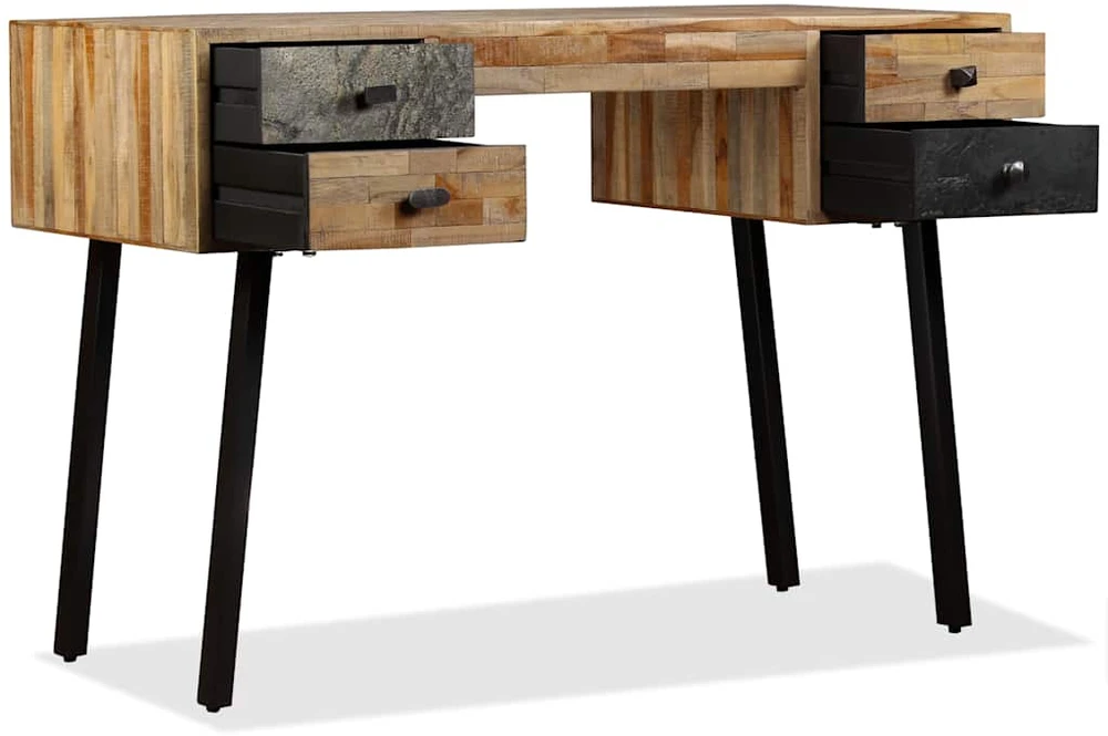 Rašomasis stalas, perdirbta mediena, 110x50x76cm