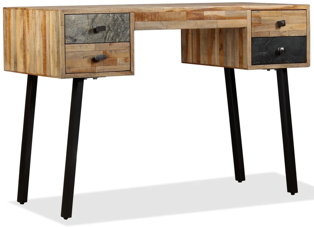 Rašomasis stalas, perdirbta mediena, 110x50x76cm
