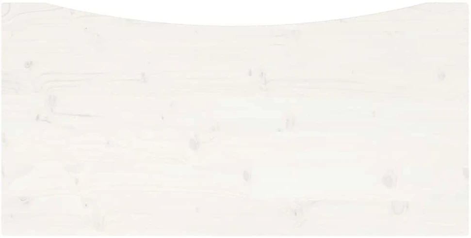 Rašomojo stalo stalviršis, baltas, 110x55x2,5cm, pušies masyvas
