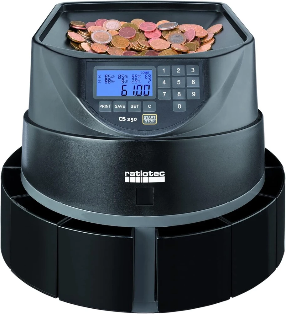 Ratiotec 00946344 monetų rūšiuotojas Cs 250