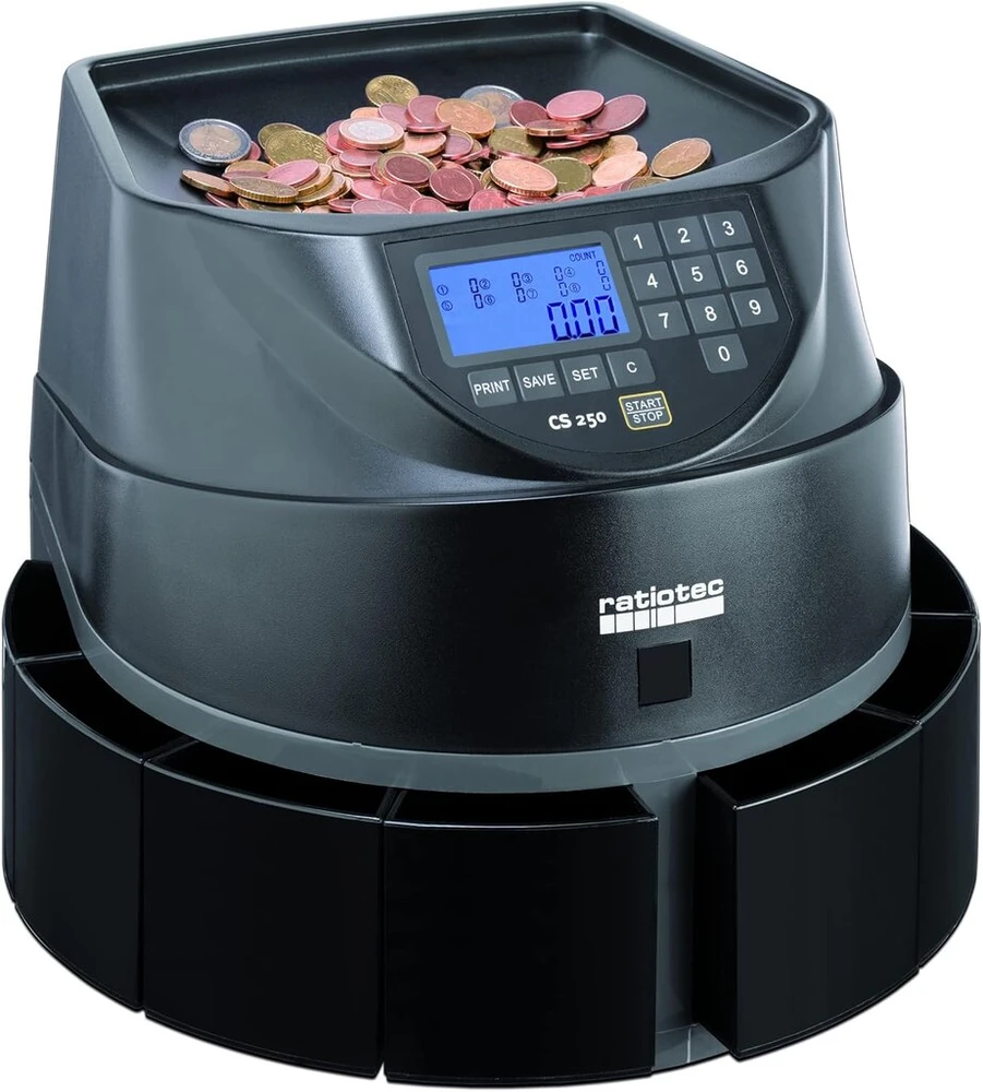 Ratiotec 00946344 monetų rūšiuotojas Cs 250