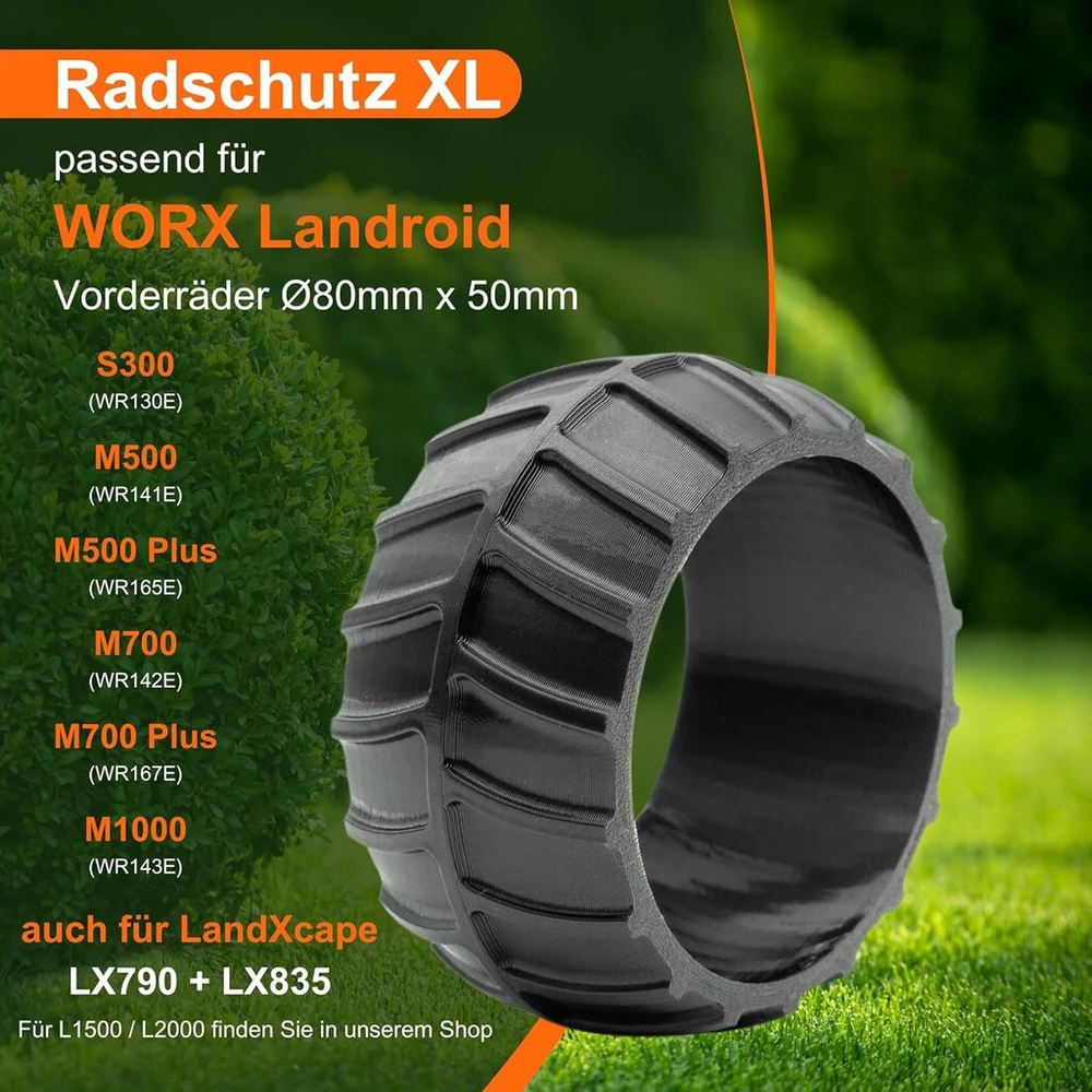 Ratų protektoriai Worx Landroid robotams – didesnė trauka